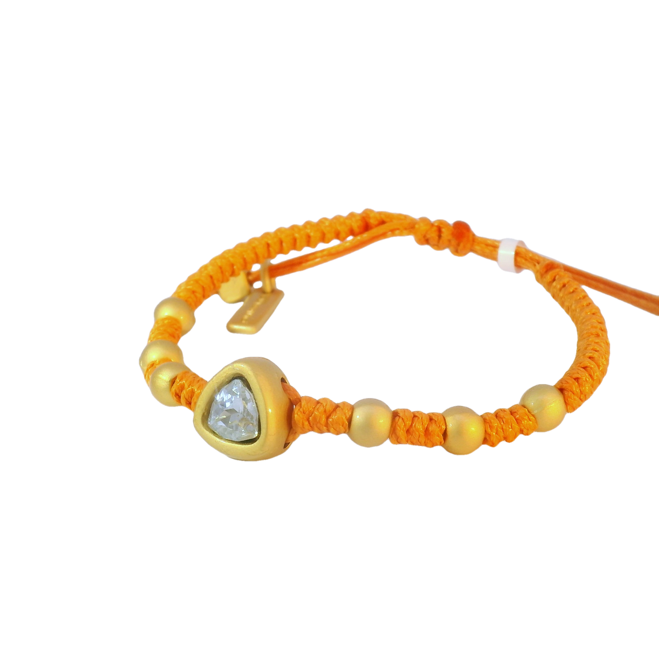 Pulseras Tejidas Cristal Triangular/Ovalada
