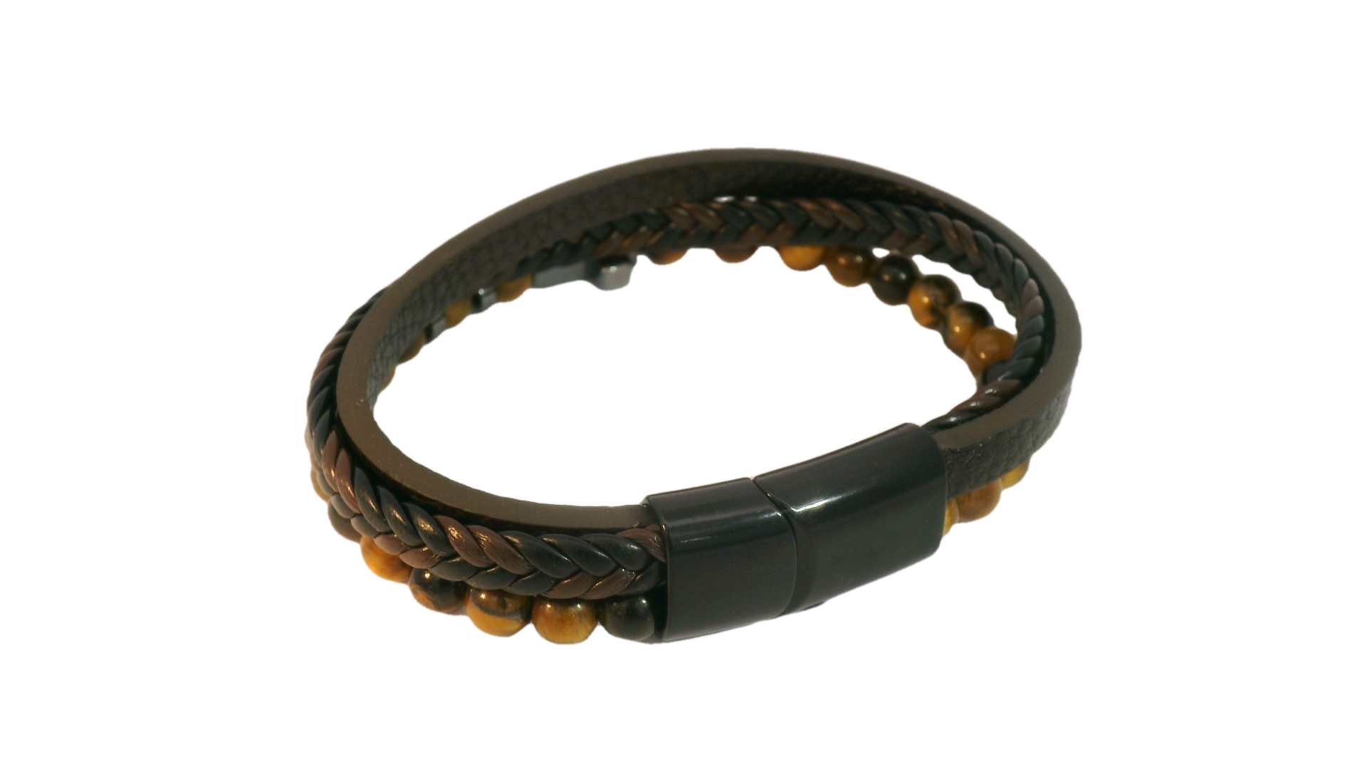 Pulsera Cuero Trenzado Unisex
