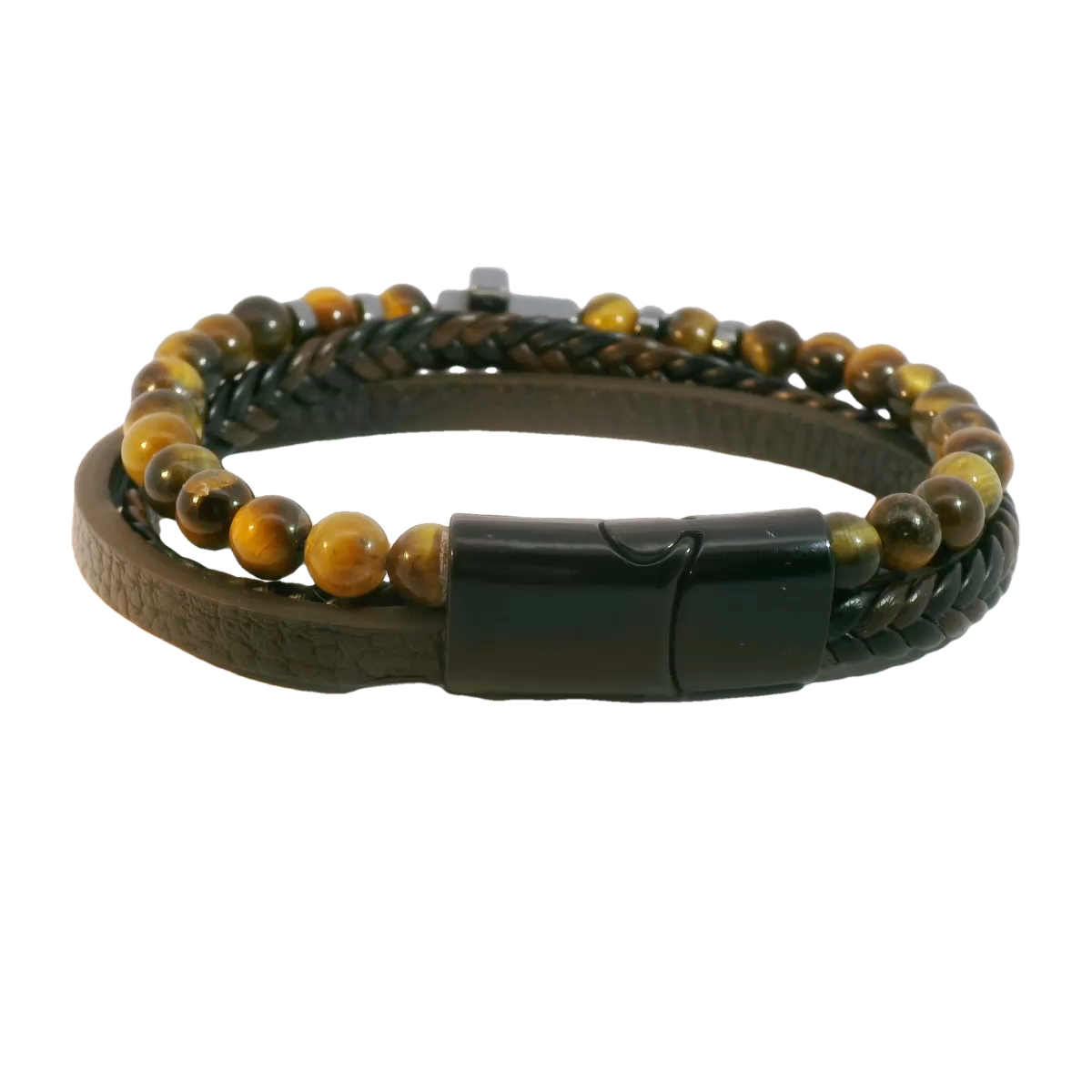Pulsera Cuero Trenzado Unisex