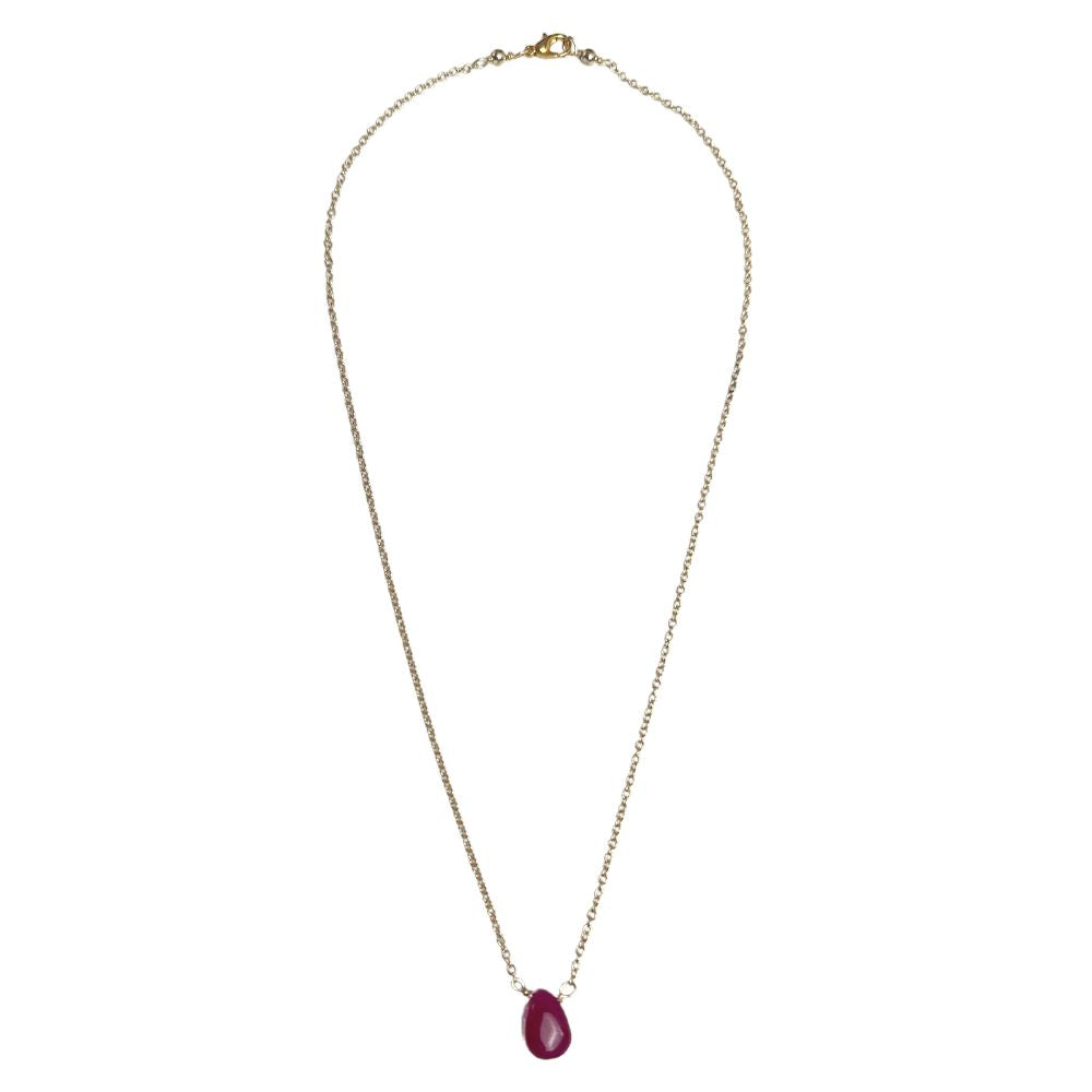 Collar Gota Esmeralda/Rubí