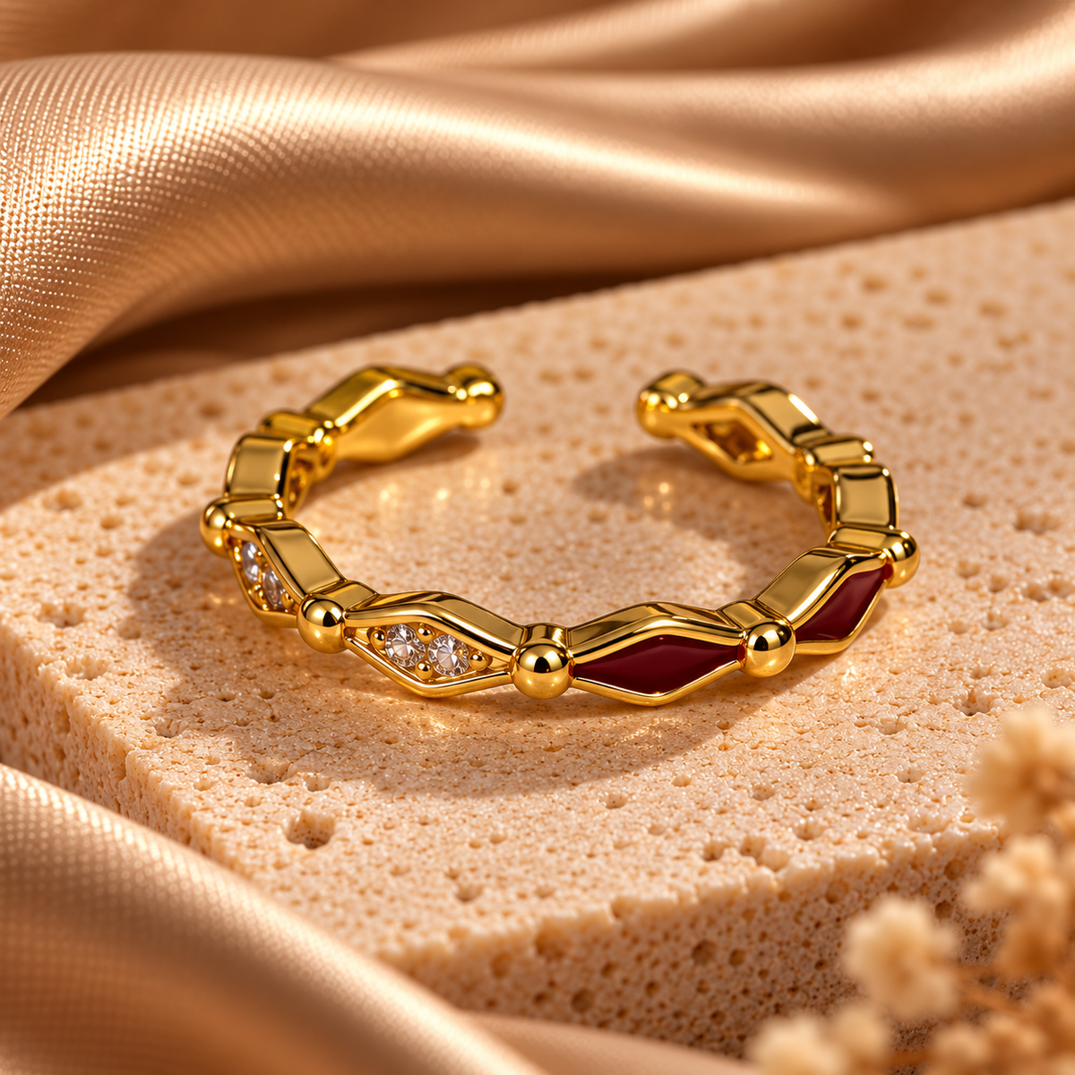 Anillo Burgandy Eye