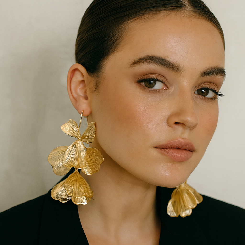 Aretes Golden Bloom
