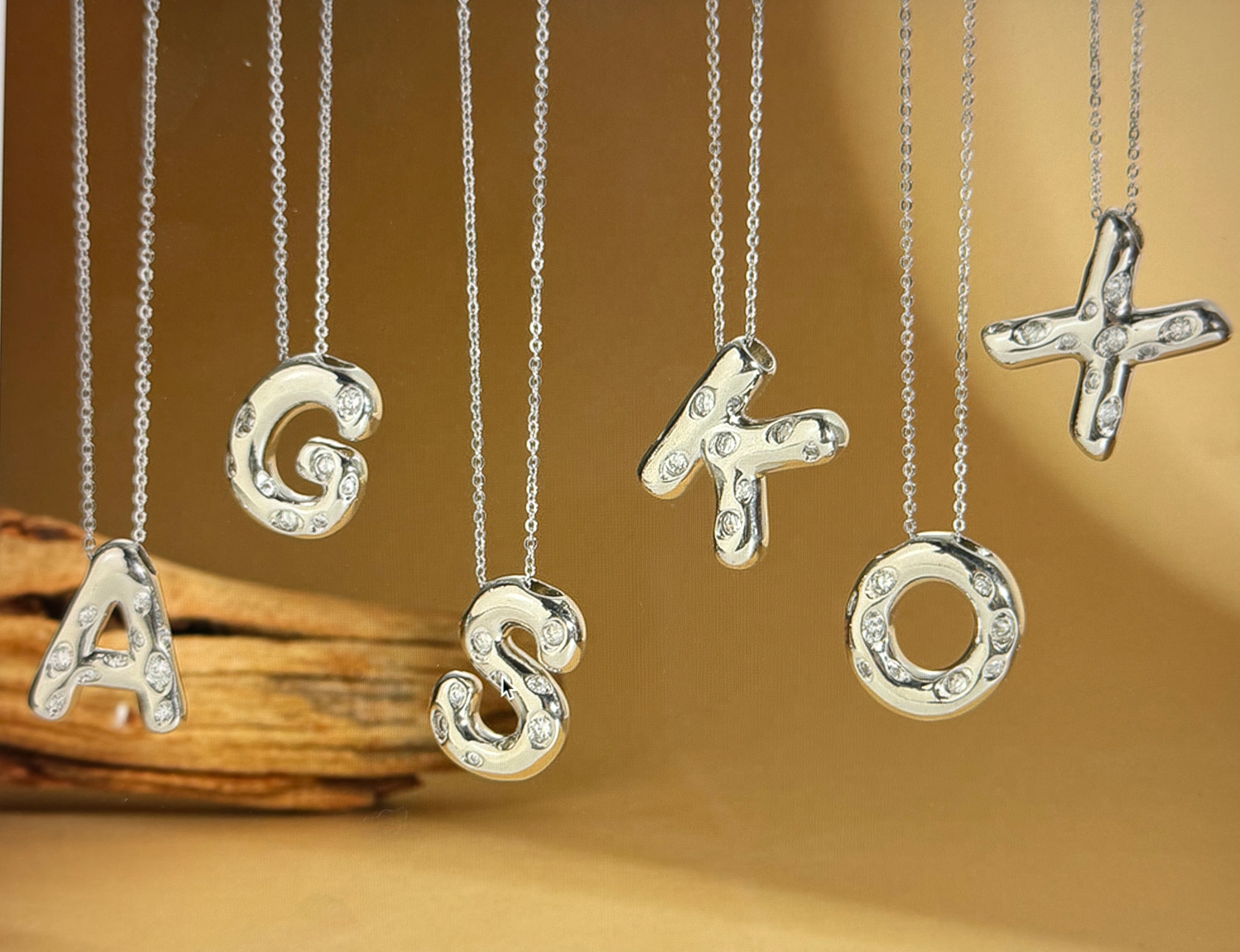 Collar Inicial Silver Spark