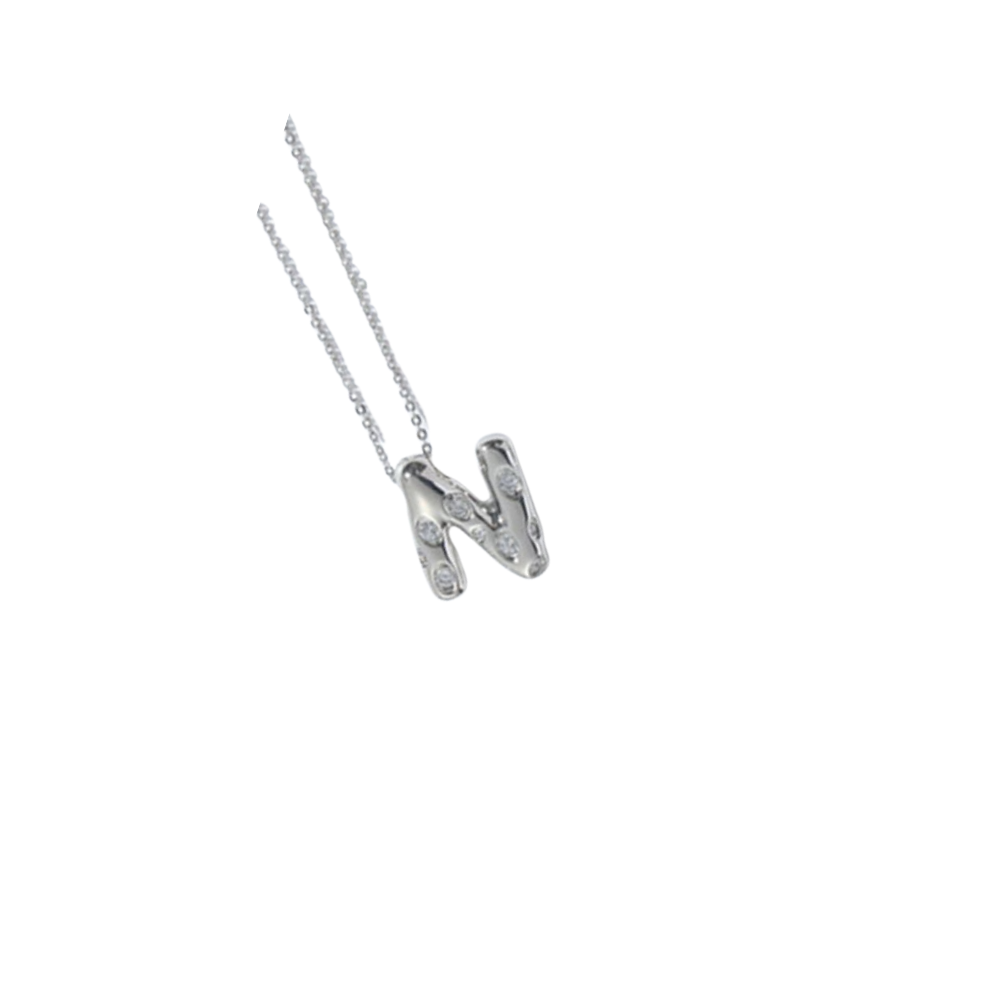 Collar Inicial Silver Spark