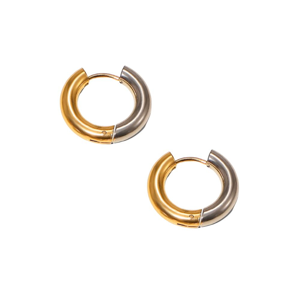 Aretes Bold Hoop Duo