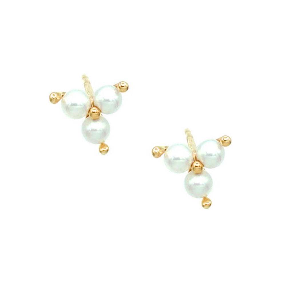 Aretes Perla Oro