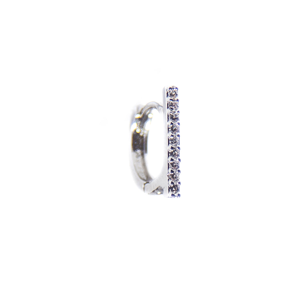 Huggie Piercing Plateado