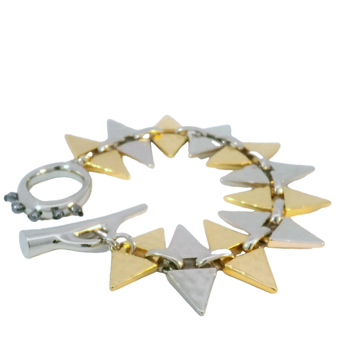 Pulsera Geométrica Broche Circular