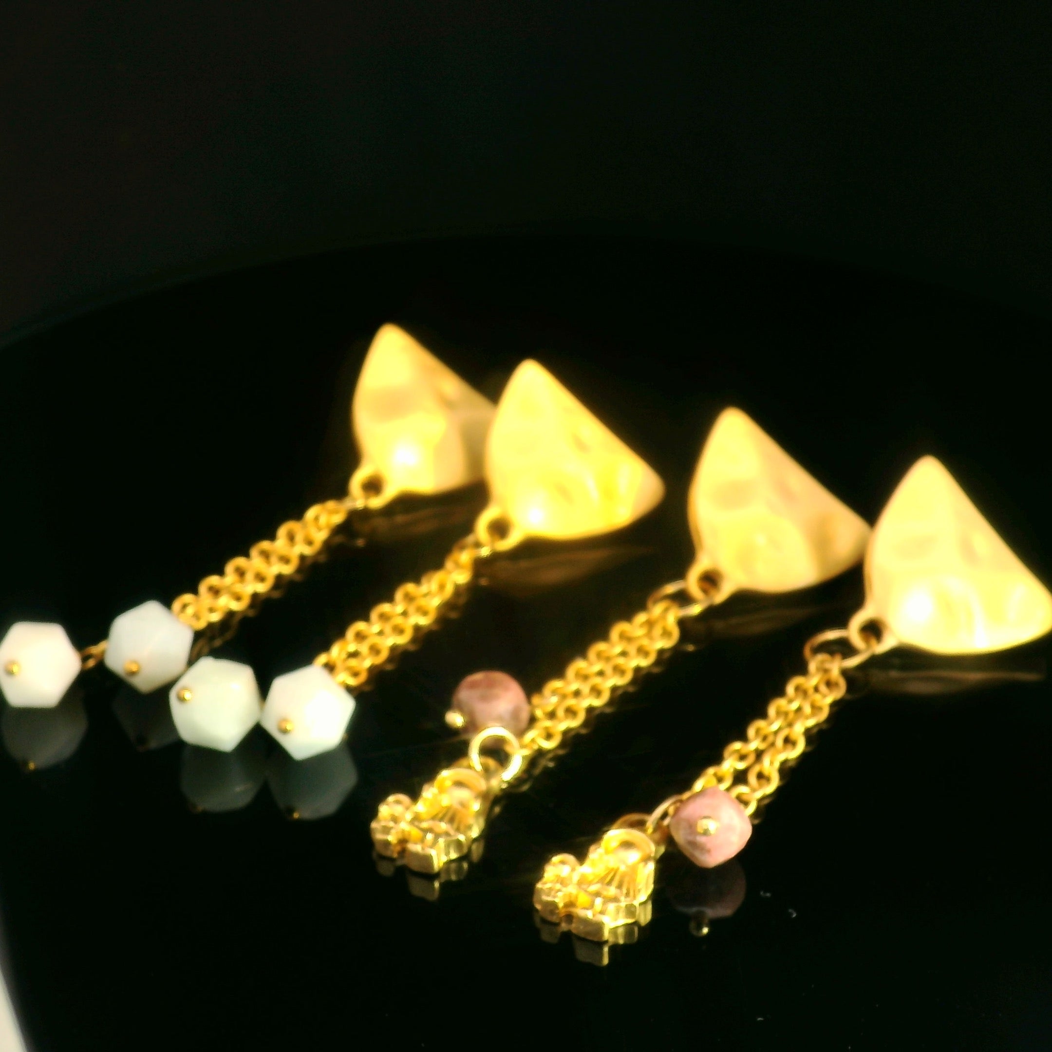 Aretes Largos Media Luna