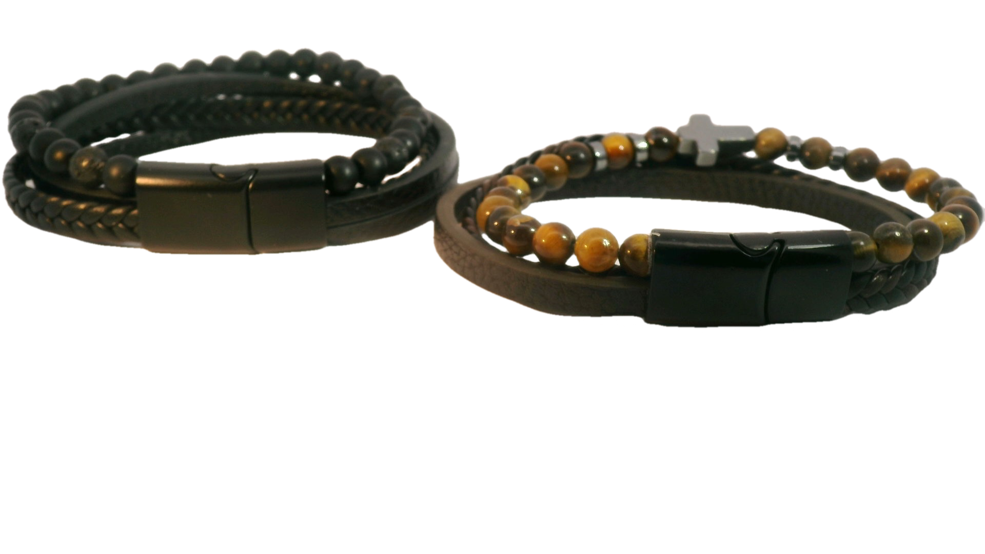 Pulsera Cuero Trenzado Unisex