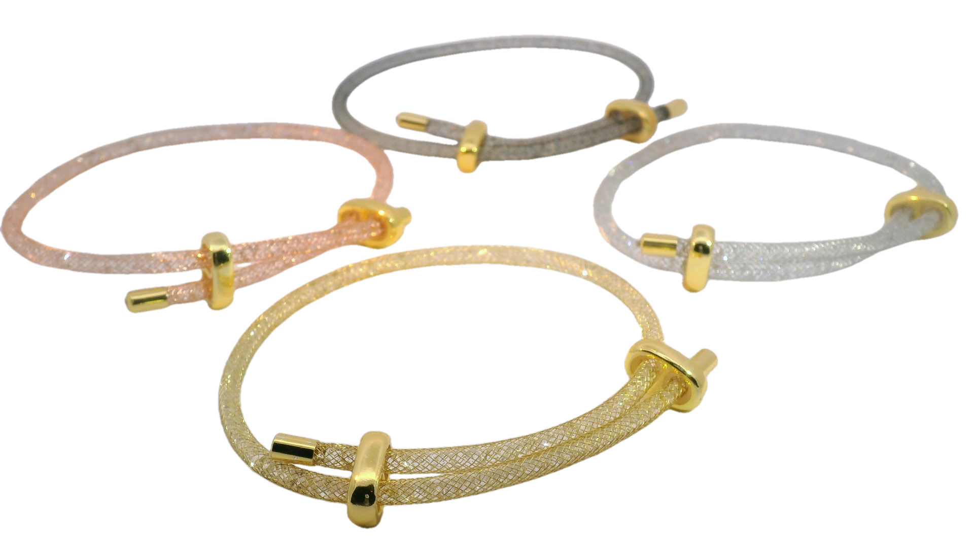 Pulsera Translucida con Cristal