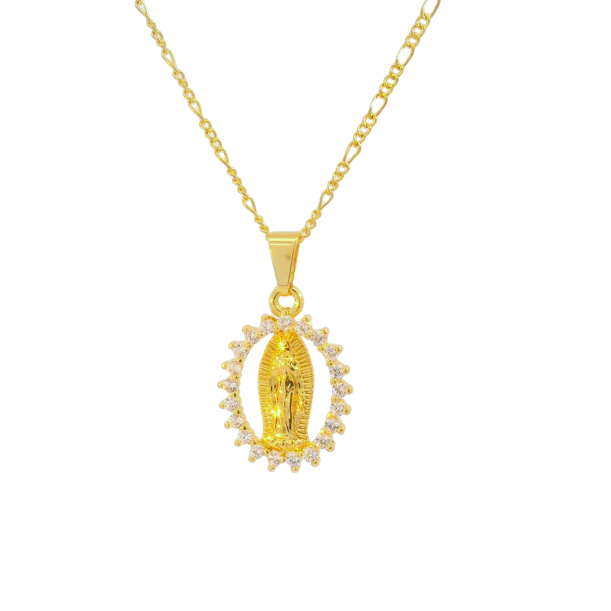 Collar Virgen Guadalupe Cristal
