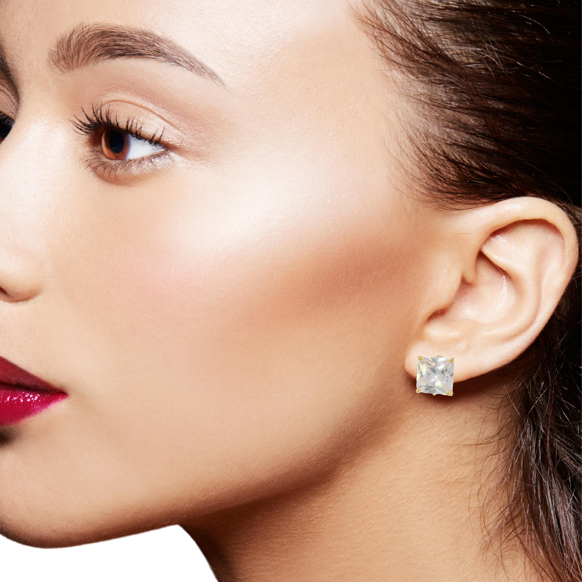 Aretes Square Stud