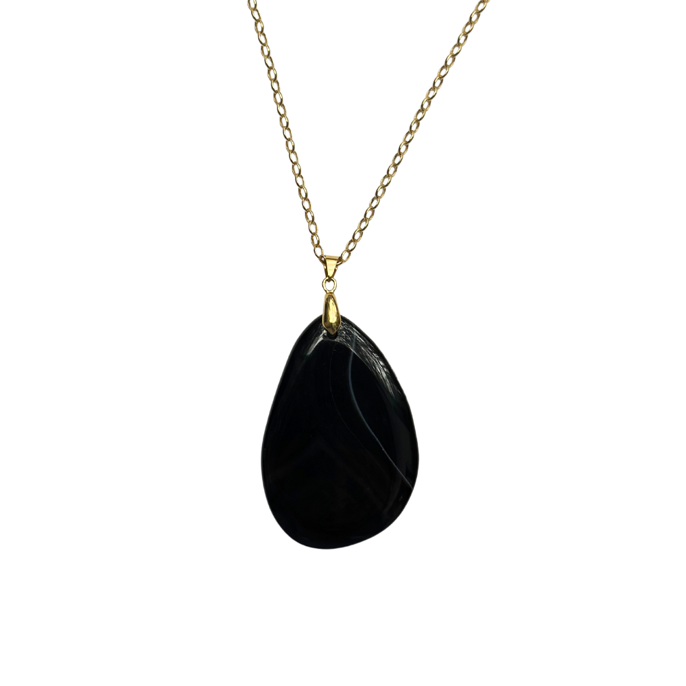 Collar de Ágata Negra