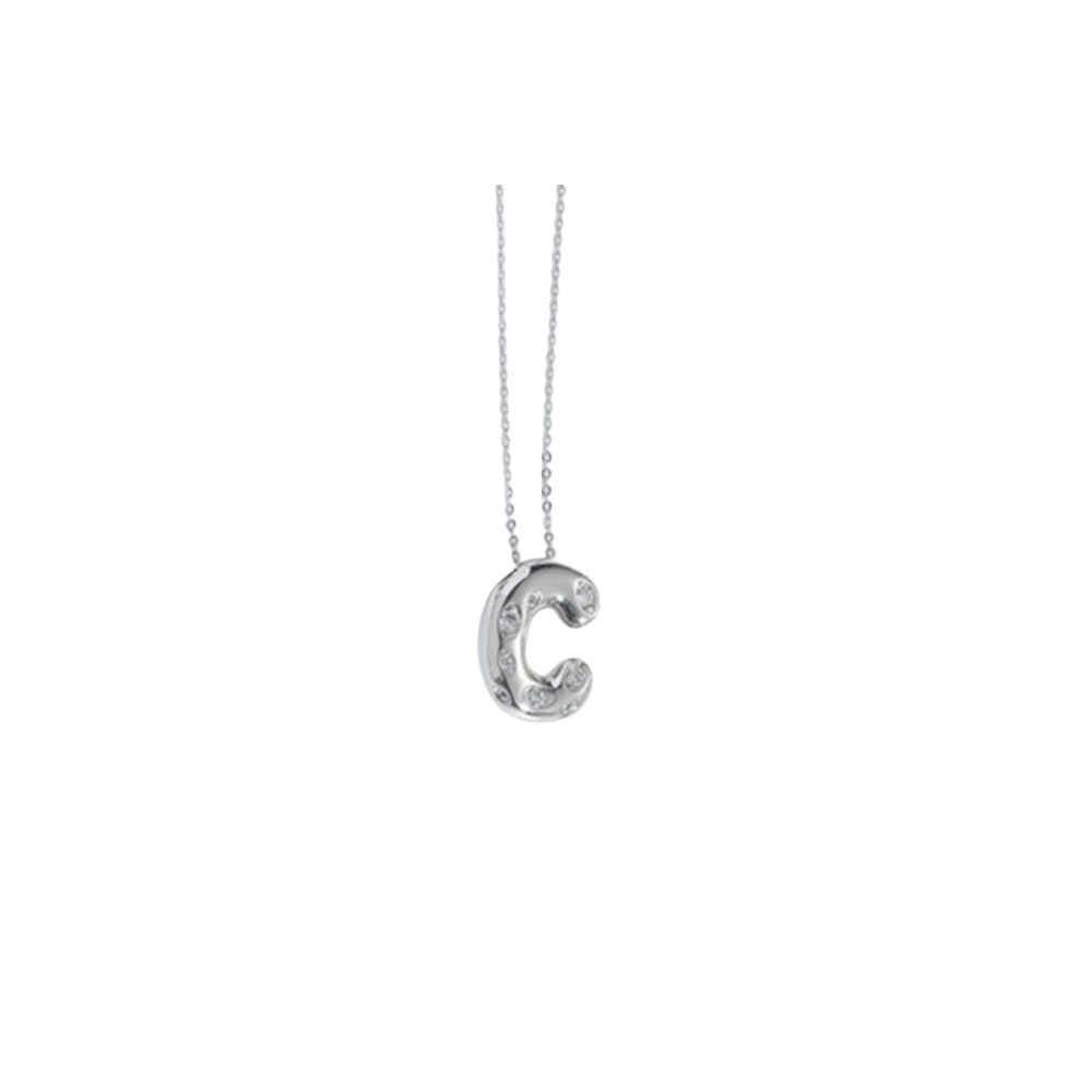 Collar Inicial Silver Spark
