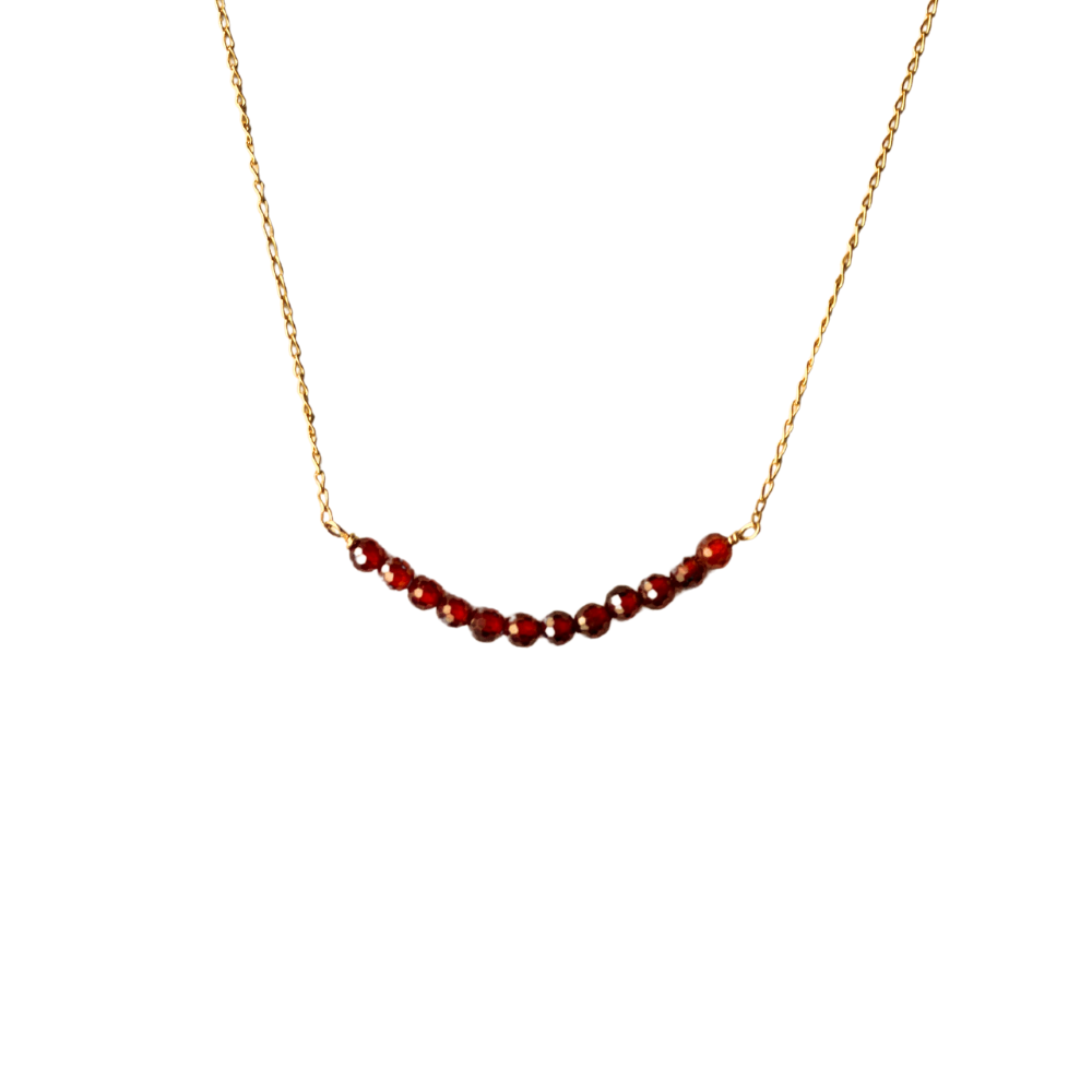 Collar de Tira Cristal Vino