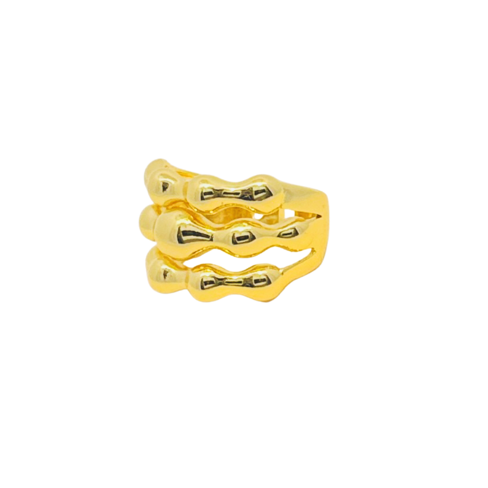 Anillo Golden Wave