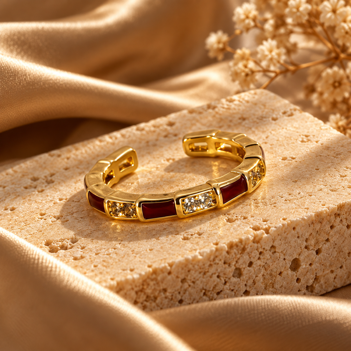 Anillo Burgundy Glow