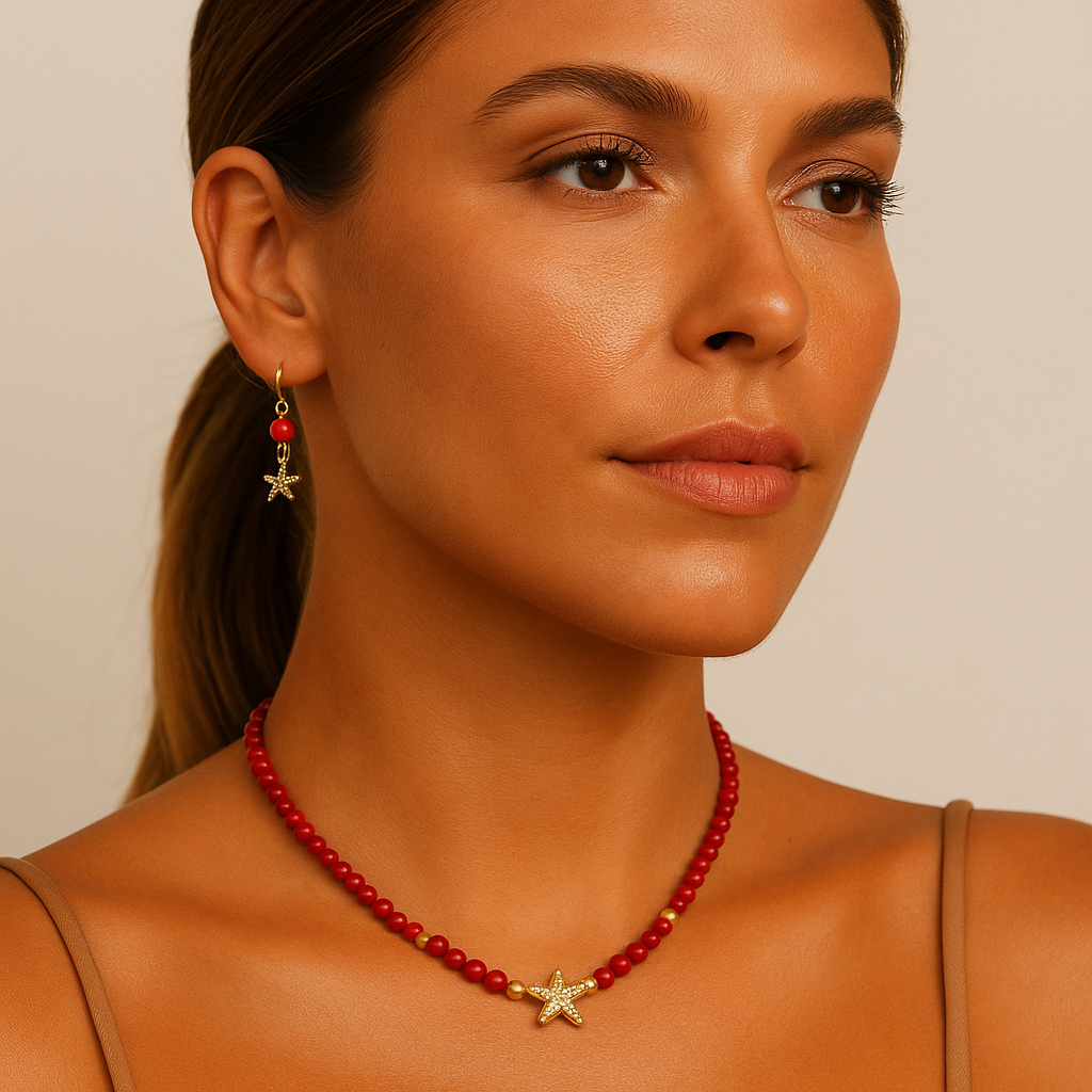 Aretes Coral Mare Mini
