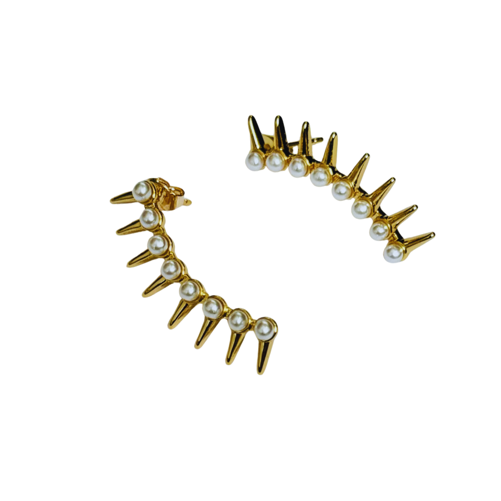 Aretes Spikes Perls
