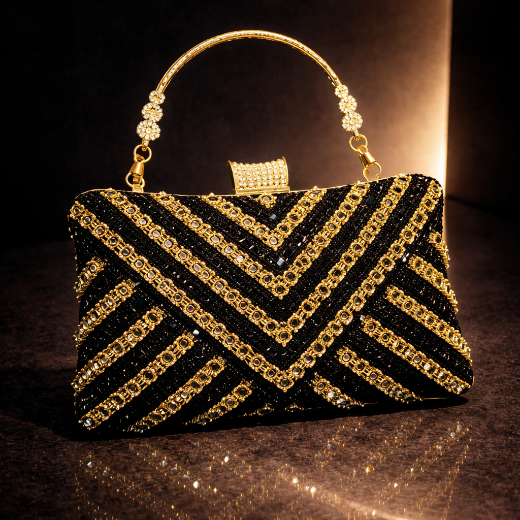 Bolsa Clutch Crystal Luv