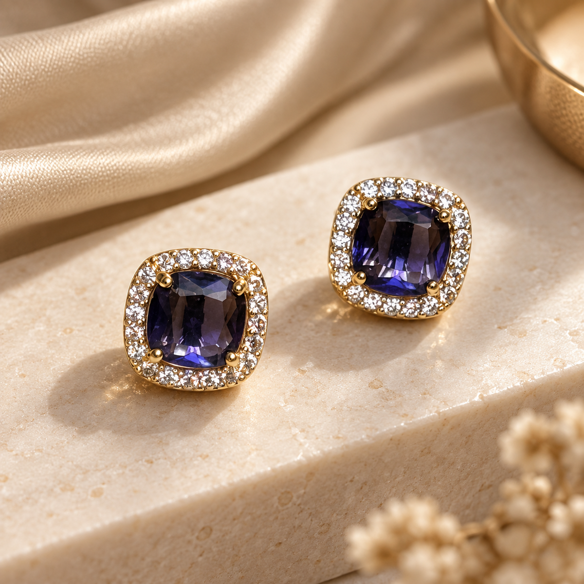 Aretes Violet Halo