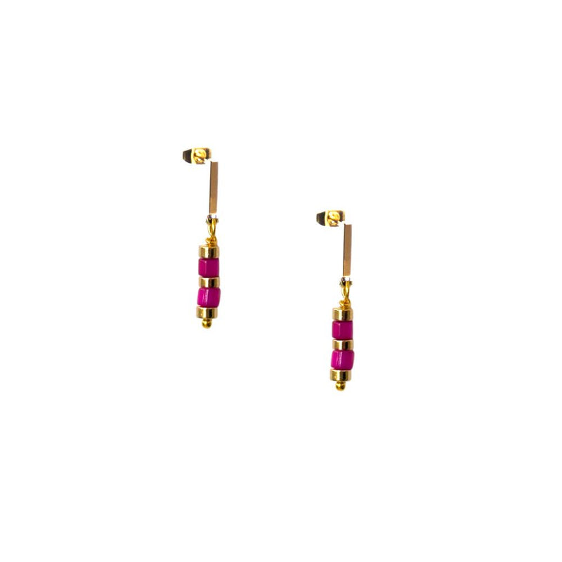 Aretes Agata Rosa