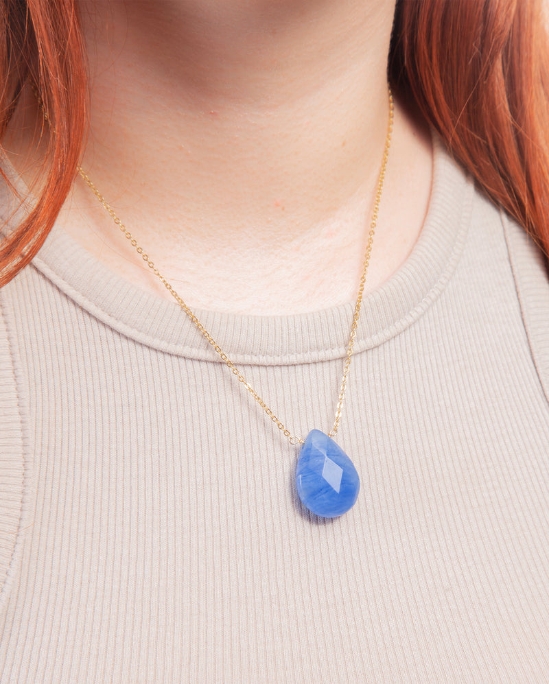 Collar Cuarzo Azul