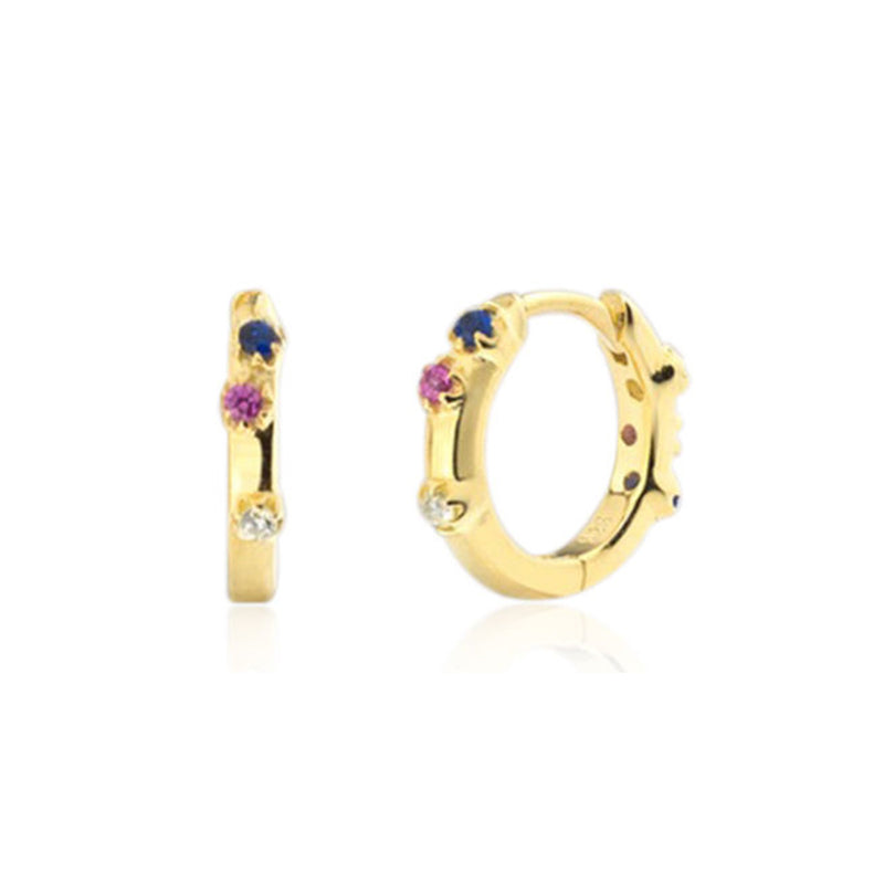 Aretes Huggie Colores
