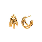 Aretes Triples Oro