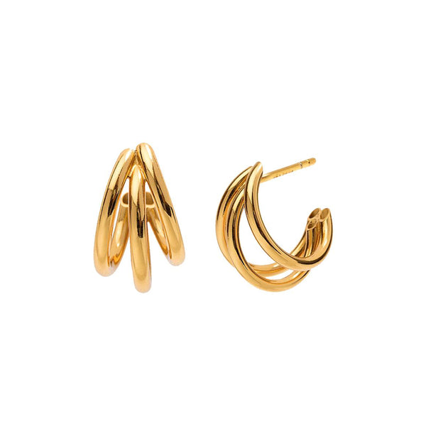 Aretes Triples Oro