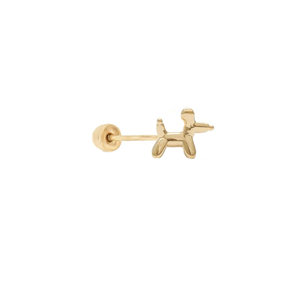 Broquel Perrito Globo Oro 10k