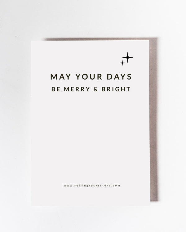 Tarjeta Merry & Bright